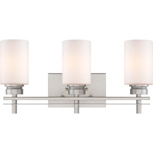 Volume Lighting V3753-62 Indoor Nickel Bath or Vanity Wall Sconce