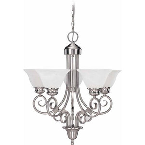 Volume Lighting V2535-33 Indoor Brushed Nickel Chandelier