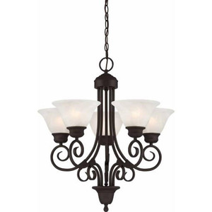 Volume Lighting V2535-79 Indoor Antique Bronze Chandelier