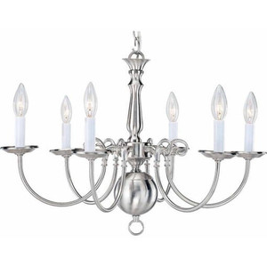 Volume Lighting V3556-33 Brushed Nickel Interior Chandelier