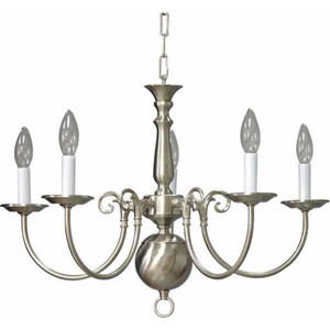 Volume Lighting V3565-33 Brushed Nickel Interior Chandelier