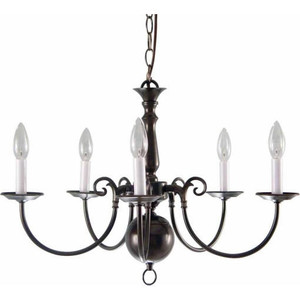 Volume Lighting V3565-79 Antique Bronze Chandelier