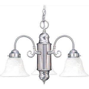 Volume Lighting V4323-33 Indoor Brushed Nickel Chandelier