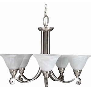 Volume Lighting V4445-33 Indoor Brushed Nickel Chandelier