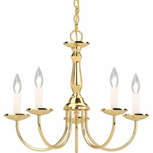 Volume Lighting V4515-2 Indoor Polished Brass Interior Chandelier