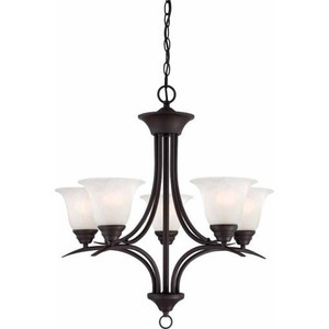 Volume Lighting V5245-79 Indoor Antique Bronze Chandelier