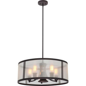 Volume Lighting V5557-79 Indoor Antique Bronze Chandelier