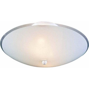 Volume Lighting V1914-6 - White Flush Mount - White Glass Bowl - E26 Socket