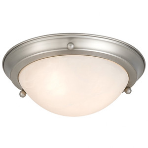Volume V6854-33 - Large 28" Brushed Nickel Ceiling Flush Mount Light