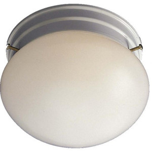 Volume Lighting V7006-6 Indoor White Flush Mount with White Glass