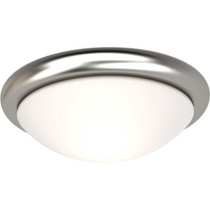 Volume Lighting V7530-33 - Brushed Nickel Flush Mount - White Glass Dome