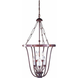 Volume Lighting V5066-22 Brushed Nickel Pendant or Semi Flush-Mount