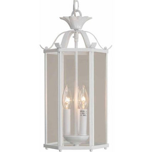 Volume Lighting V5093-6 White Convertible Mini Pendant Semi Flush-Mount