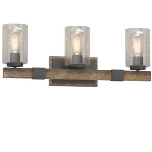 Volume Lighting V4373-84 Indoor Black Walnut Bath or Vanity Light Bar