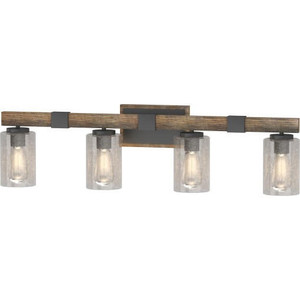 Volume Lighting V4374-84 Indoor Black Walnut Bath or Vanity Light Bar