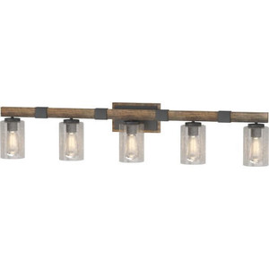 Volume Lighting V4375-84 Indoor Black Walnut Bath or Vanity Light Bar