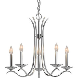 Volume Lighting V3005-93 Indoor Polished Nickel Hanging Chandelier