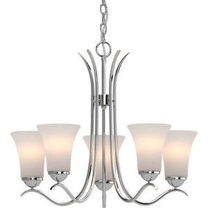 Volume Lighting V3015-93 Indoor Polished Nickel Hanging Chandelier