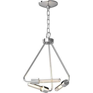 Volume Lighting V3033-93 Indoor Polished Nickel Mini Hanging Chandelier