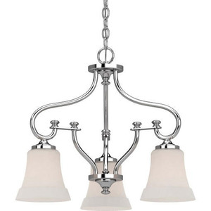 Volume Lighting V3163-3 Indoor Chrome Hanging Chandelier
