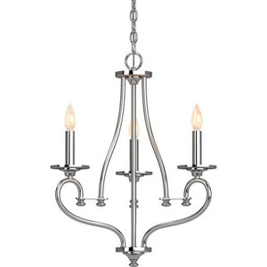 Volume Lighting V3183-3 Indoor Chrome Hanging Chandelier