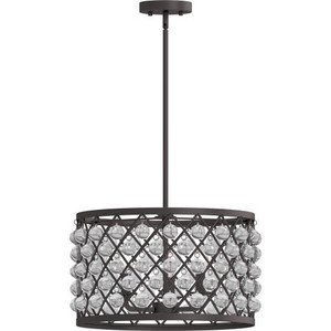 Volume Lighting V3223-79 Downrod Drum Cylinder Pendant Chandelier