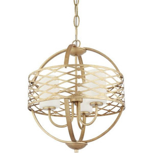  Volume Lighting V3654-94 Indoor Regal Gold Globe Hanging Chandelier