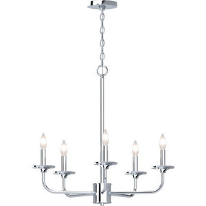 Volume Lighting V5535-93 Indoor Polished Nickel Hanging Chandelier