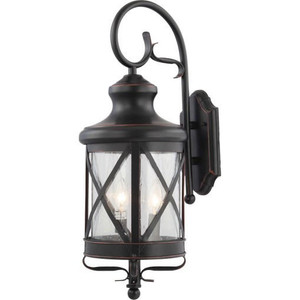 Volume Lighting V8682-46 Black Copper Aluminum Lamp Candle Wall Mount