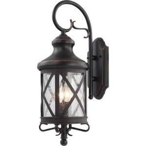 Volume Lighting V8683-46 Black Copper Aluminum Lamp Candle Wall Mount
