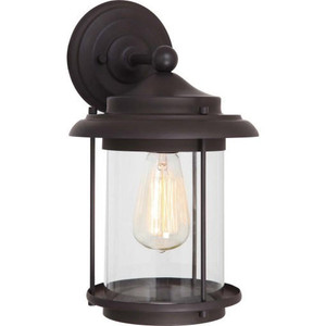 Volume Lighting V9041-79 - Antique Bronze Outdoor Wall Lantern - Clear Glass