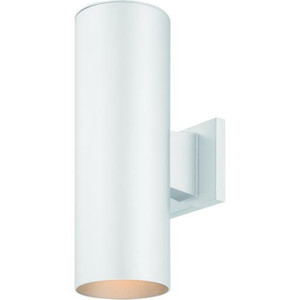 Volume Lighting V9645-6 White Aluminum Cylinder Wall Mount