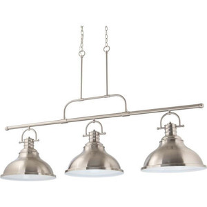 Volume Lighting V1248-33 Brushed Nicke Linear Kitchen Island Pendant