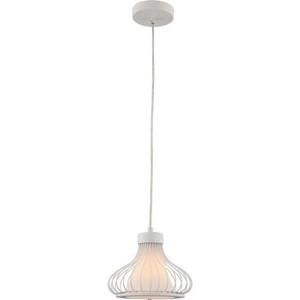 Volume Lighting V1680-6 Indoor White Caged Teardrop Mini Pendant