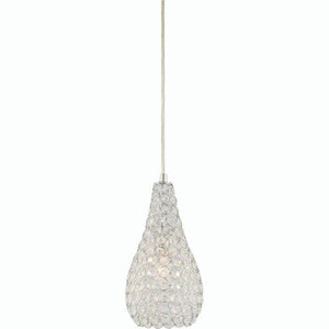 Volume Lighting V1788-3 Chrome Pear Teardrop Mini Pendant
