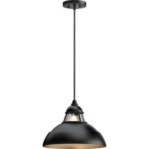 Volume Lighting V1888-5 - Black Dome Pendant