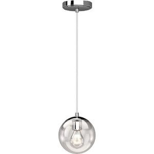 Volume Lighting V2055-3 - Chrome Globe Mini Pendant - Clear Glass