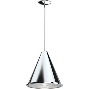 Volume Lighting V2551-3 - Chrome Cone Pendant - Downrod