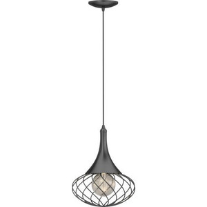 Volume Lighting V3851-5 - Black Wire Cage Mini Pendant