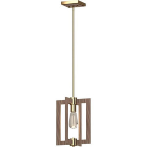 Volume Lighting V5361-74 Indoor Pecan & Antique Gold Pendant