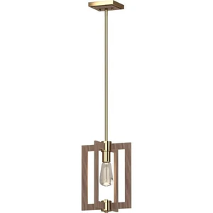 Volume Lighting V5361-74 - Pecan and Antique Gold Mini Pendant - Open Frame