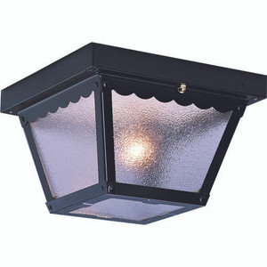 Volume Lighting V7232-5 Indoor or Outdoor Black Flush-Mount