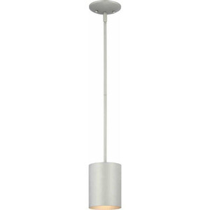 Volume Lighting V9605-20 Silver Gray Aluminum Cylinder Mini Pendant
