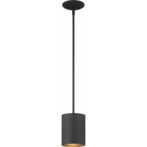Volume Lighting V9605-5 Black Aluminum Cylinder Mini Pendant