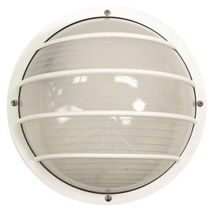 Volume Lighting V8852-6 White Mini Convertible Caged Flush