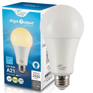 Euri Lighting EA21-22W1000eh – High Output A21 LED Replacement Lamp – 3000K