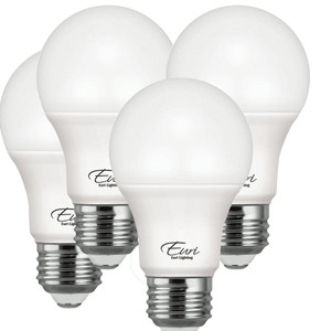 Euri Lighting EA19-6100-4 - 9W LED Light Bulb - 3000K - 4 Pack