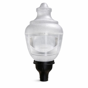 Commercial LED Street Light - Acorn Globe Post Top Fixture with Type 3 Optics