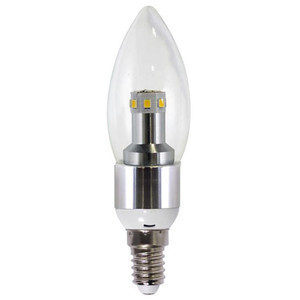 Gama Sonic C37BW10W Solar Light Bulb Bright White LED - 6000K 