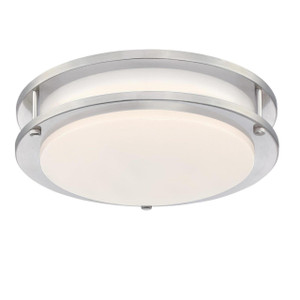 Westinghouse 6112300 - 19W LED Brushed Nickel Flush Mount - 11 in Diameter - 1900 Lumens
